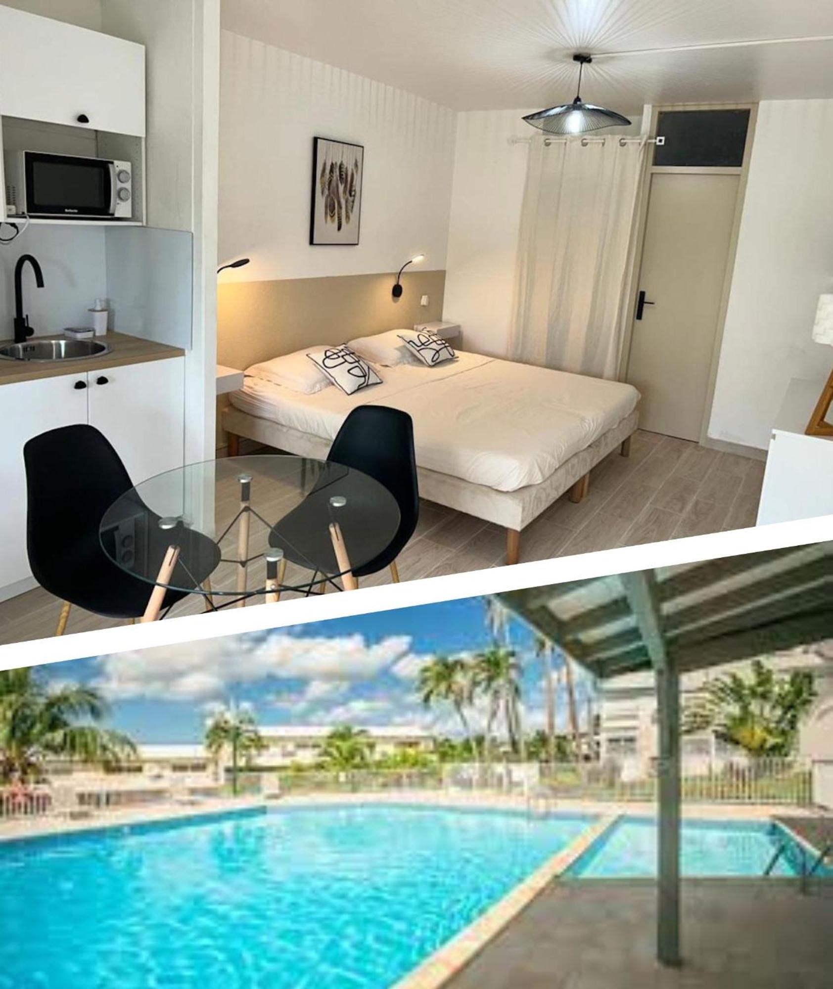 Superbe Studio Avec Piscine, Au Coeur De La Marina! Village Soleil ! Proche Aeroport & Ferry Le Gosier  Exterior photo